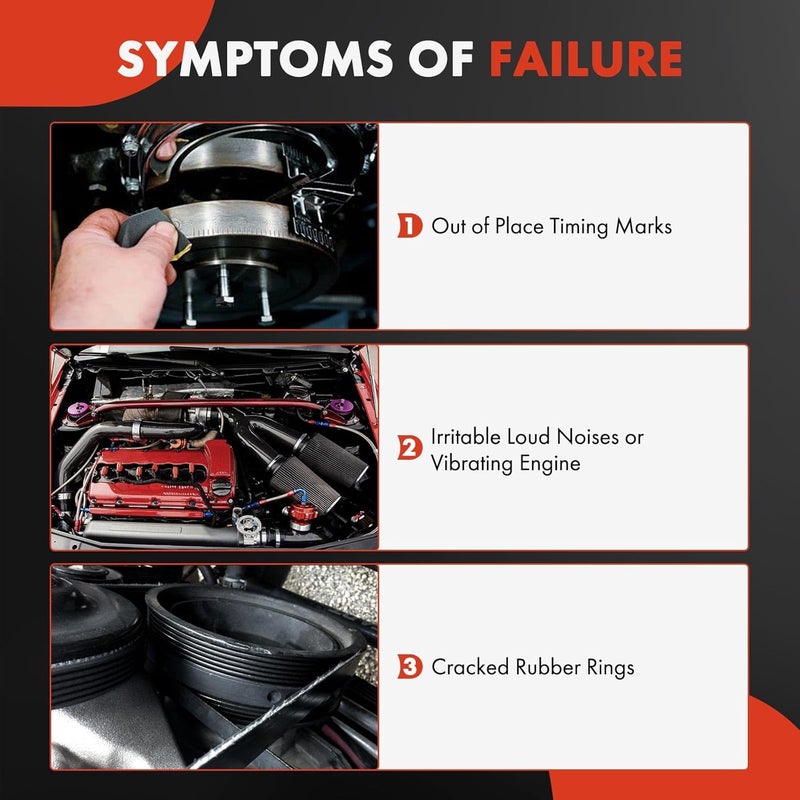 A-Premium Engine Harmonic Balancer Pulley for Ford and Lincoln Models - Image 2