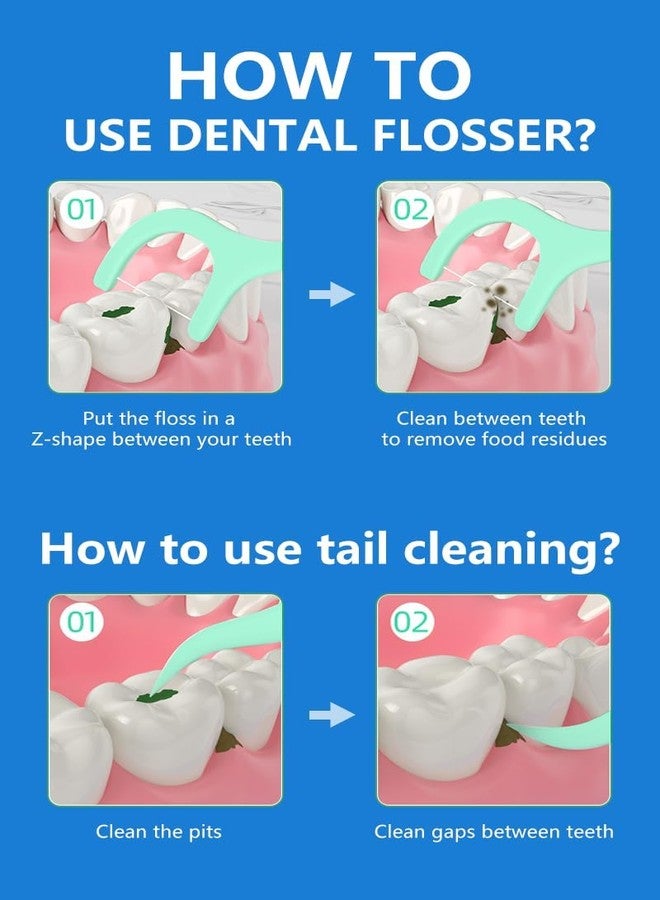 vulrian Dental Floss Picks High Toughness Toothpicks Sticks Ideal for Family, Hotel,Travel Oral Hygiene Essential, - Image 4