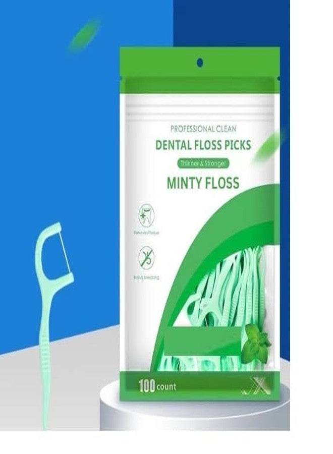 vulrian Dental Floss Picks High Toughness Toothpicks Sticks Ideal for Family, Hotel,Travel Oral Hygiene Essential, - Image 1
