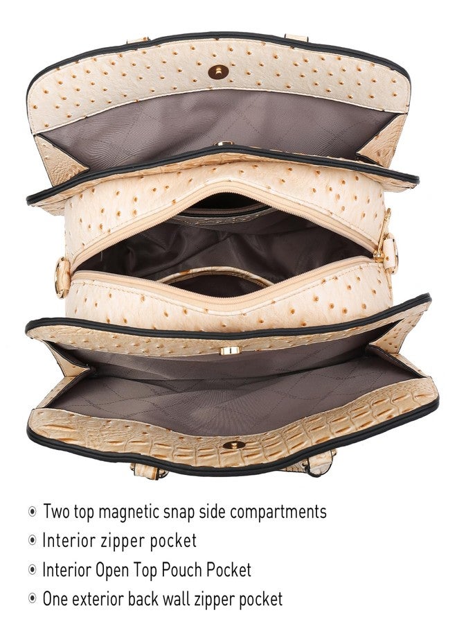 داسين حقيبة يد نسائية، محفظة، حقيبة كتف، حقيبة هوبو، حقيبة يد بمقبض علوي، طقم من قطعتين بثلاثة أقسام - Image 5