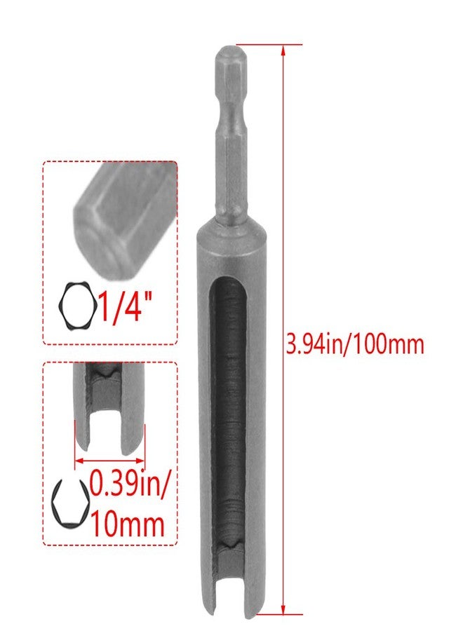 Utoolmart 10mm Nut Driver, 1/4" Quick-Change Hex Shank Slotted Drill Bit Socket Wrench Tool, 100mm Length - Image 2