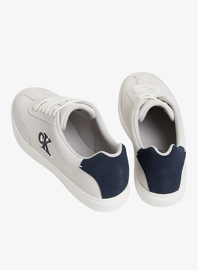 CALVIN KLEIN Off White/Ck Navy Low Profile Cupsole Sneakers for Men | Best Price UAE