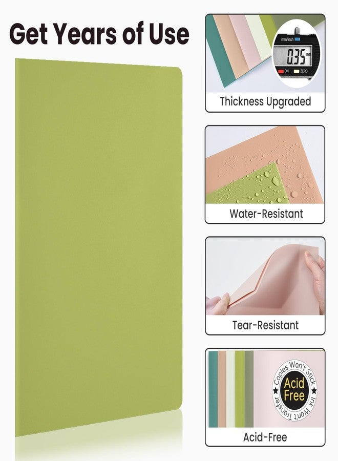 Sooez 6 Pack Pocket Folders with Labels, Heavy Duty Plastic File Folders with Pockets, Poly Folders for Documents Letter Size, Colored School Offfice Folder Bulk, Back to School Supplies - Image 3