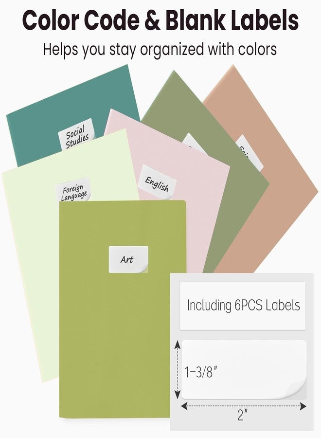 Sooez 6 Pack Pocket Folders with Labels, Heavy Duty Plastic File Folders with Pockets, Poly Folders for Documents Letter Size, Colored School Offfice Folder Bulk, Back to School Supplies - Image 2