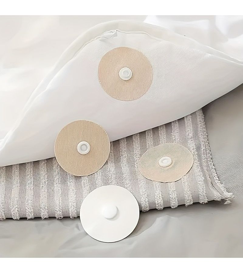 8Pcs Round Quilt Fasteners Non Ironing Needle Free Design Male Female Buckle Soft Duvet Cover Sewing Tool - Image 2