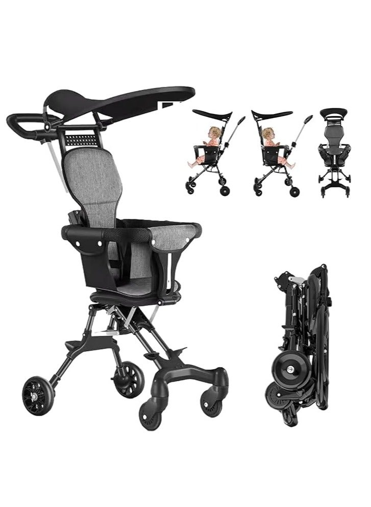   طوي عربة الطفل مع مقبض قابل للتعديل ، مظلة عربة الطفل ، تنطبق على الطائرات ، التسوق ، والمشي ، والسفر ، الخ . - Image 1