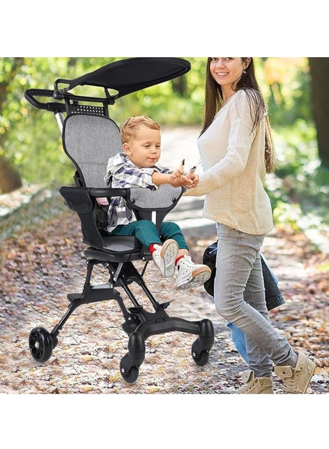   طوي عربة الطفل مع مقبض قابل للتعديل ، مظلة عربة الطفل ، تنطبق على الطائرات ، التسوق ، والمشي ، والسفر ، الخ . - Image 5