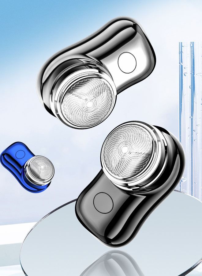 Generic New Mini Shaver Mini Brushless Electric Shaver Portable Men's Household Mini Beard Razor Super Long Endurance Automatic Shaver Upgrade Portable Shaver USB  - Image 2