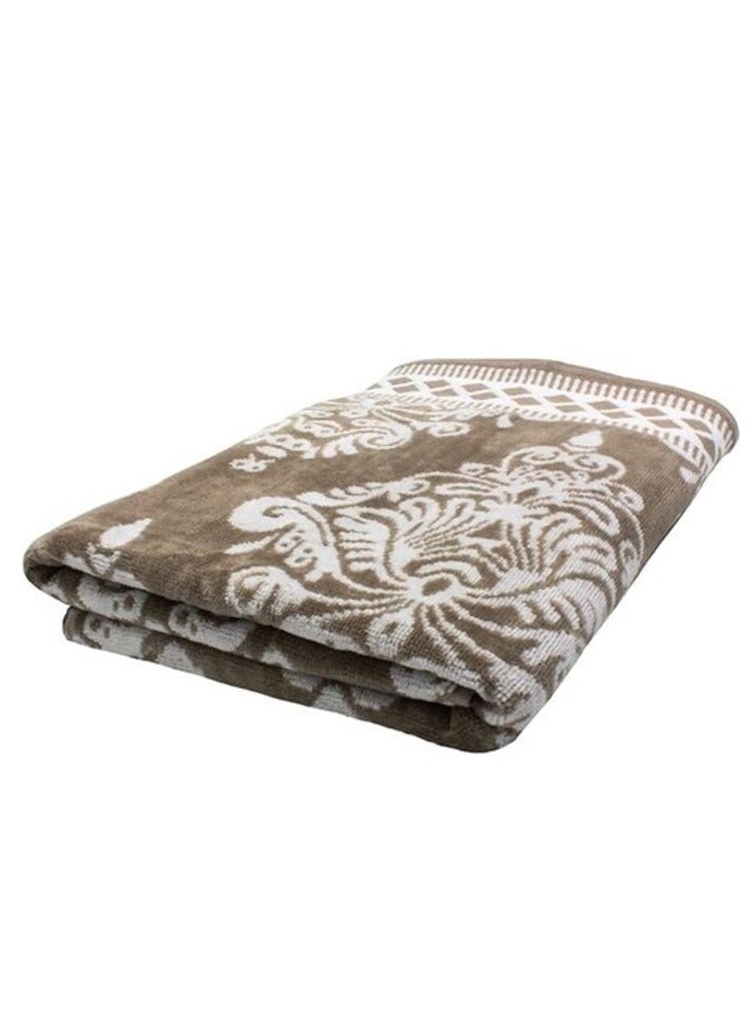 DUKE BURSA Yarn dyed bath towel - 70 Cm x 140 Cm, Soft Towel 520 GSM, 100% Cotton (BEIGE). - Image 3