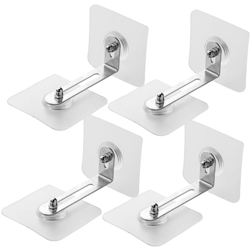 Bindex 4 PCS Adhesive Furniture Wall Anchors No Drill, Anti Tip Furniture Straps Kit for Baby Proofing, Secure Bookcase Dresser Shelf Cabinet to Wall for Child Safety - Removable, No Screw - Image 1