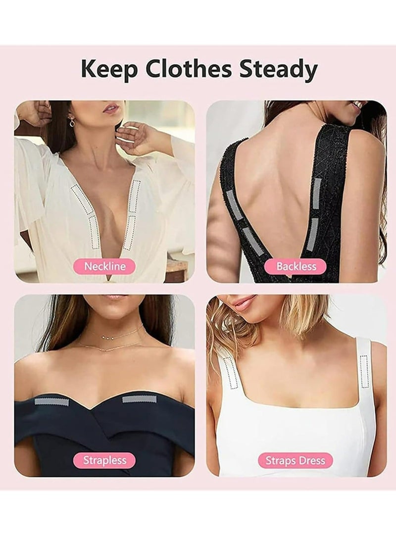 ماركة غير محددة 36 Pcs Skirt u0026 Shirt Collar Stickers, Disposable Anti-Light Stickers, and Shoulder Strap Fixing Invisible Stickers Stay Fashion-Ready - Clear Tape for Clothes, Body, and All Skin Shades  - Image 5
