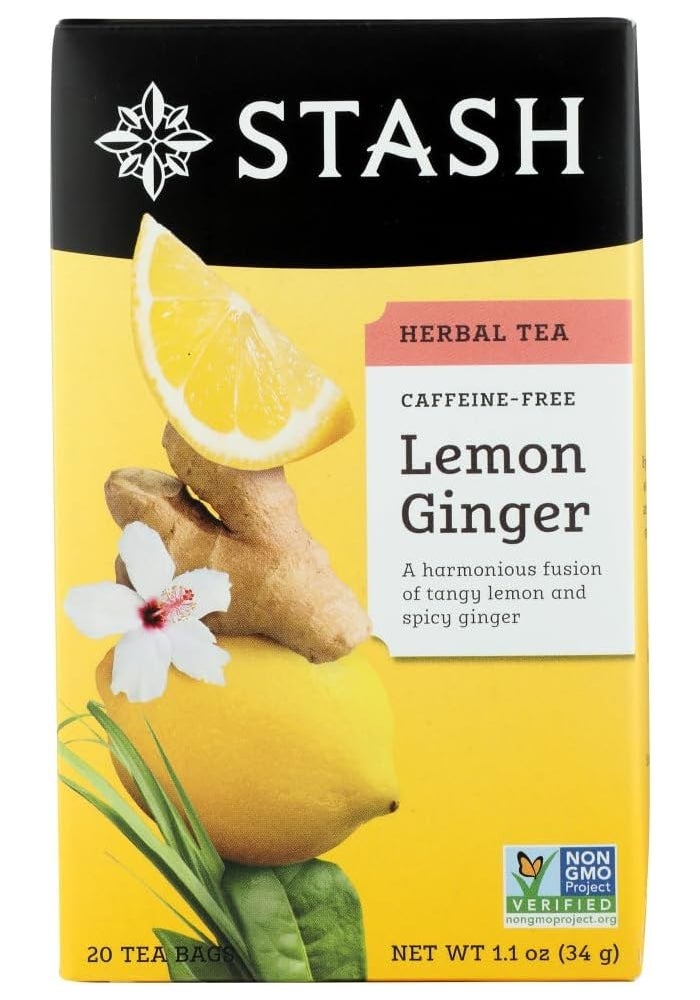 Stash Tea Lemon Ginger Herbal Tea - Image 1