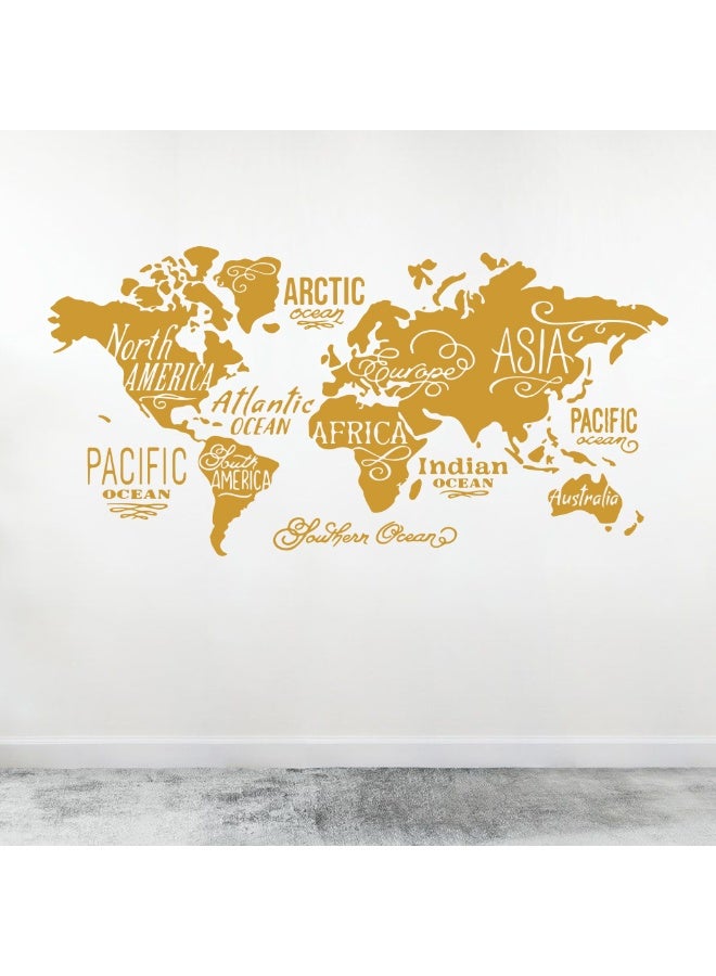 MAXPIX LLC MAXPIX- World Map Wall Vinyl Decal Sticker for Living Room, Bedroom, Nursery, Office - Image 1