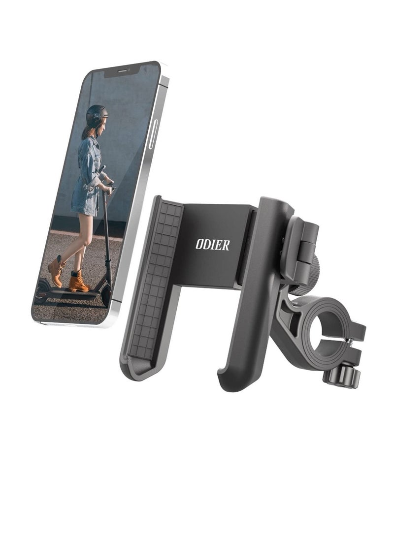 Bike Phone Mount Holder, Scooter Phone Mount, 360°Rotatable Handlebar Phone Holder, Adjustable Bicycle Motorcycle Scooter Handlebar Phone Clip Accessories, for 3.5"-7.0" Smartphone - Image 1