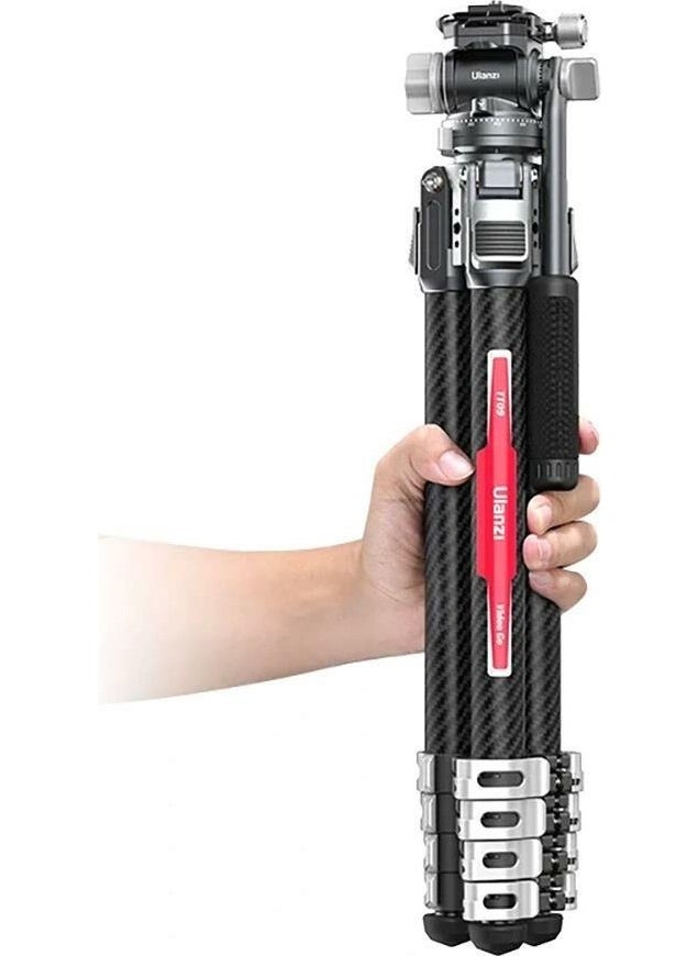 Ulanzi TT09 Videogo Carbon Fiber Travel Video Tripod  - Image 2