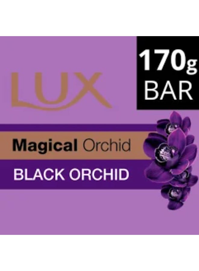 Lux Soap (Magical Orchid) With Black Orchid & Juniper Fragrance 170g X 4Pcs - Image 3