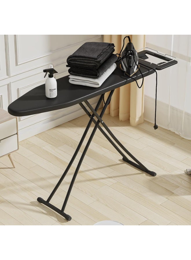 ALMUFARREJ Adjustable Ironing Table with Heat-Resistant Black Cover, Ironing Board with Thermal Black Cover, Adjustable Ironing Table - Image 1