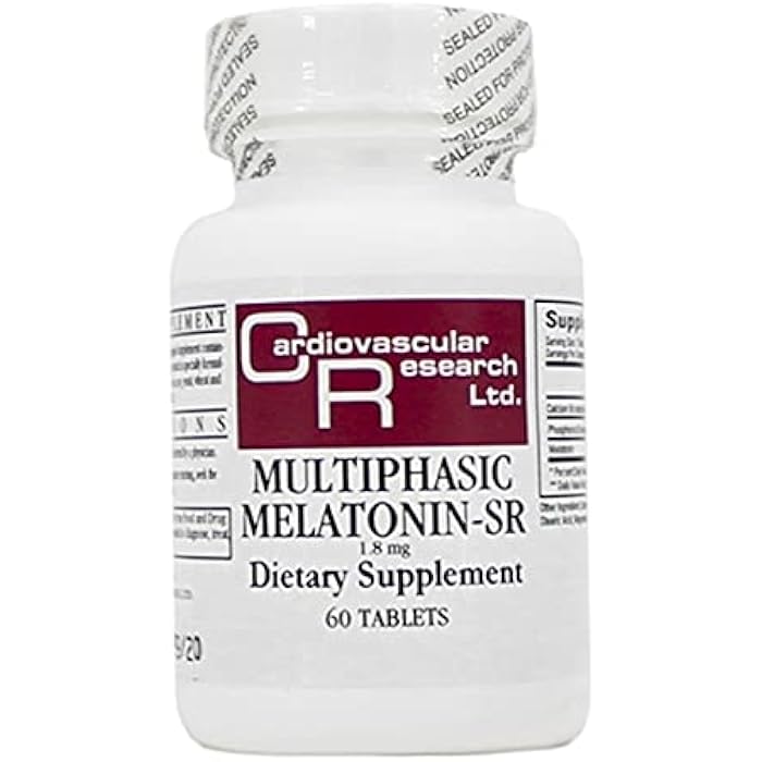 Ecological Formulas Cardiovascular Research - Multiphasic Melatonin-SR 1.8 mg 60 tabs - Image 1
