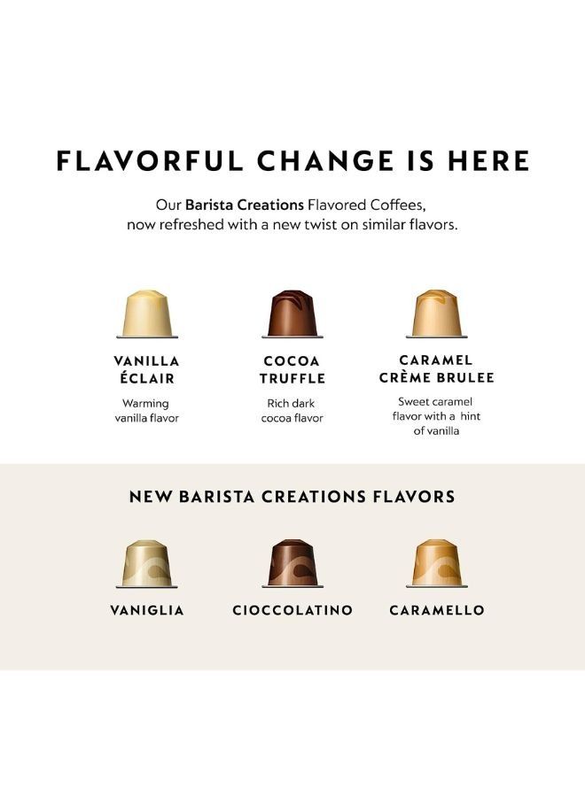 Nespresso Original Line Barista Creations Selection Vanilla 10 Capsules Chocolate 10 Capsules Caramel 10 Capsules Total 30 Capsules - Image 2