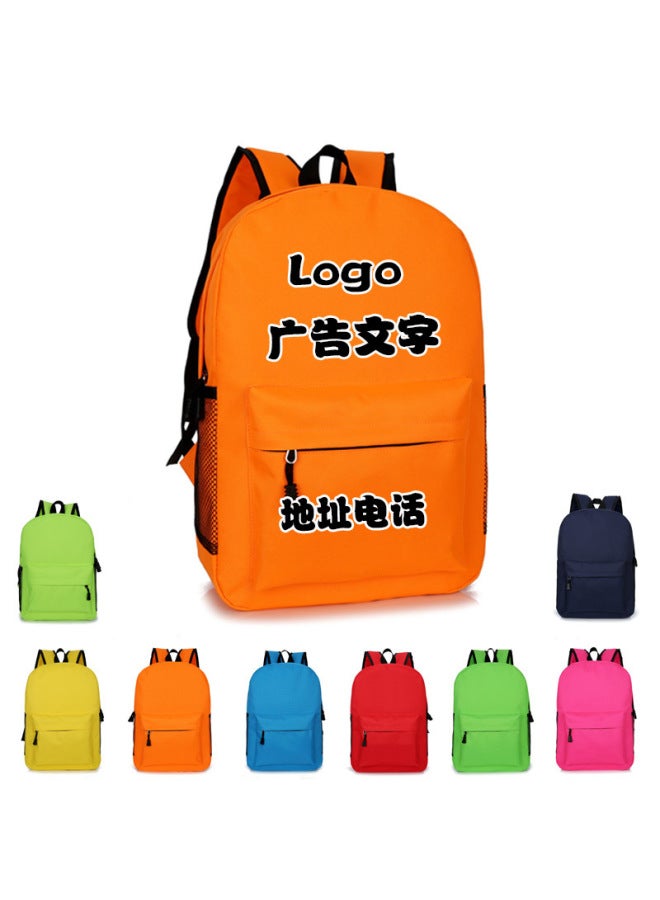 Primary And Secondary School Students' Schoolbags Children's Shoulder Bags Printing Customized Training Classes Schoolbags Customized Logo Printing-Color:Large-Dimensions:Trumpet  - Image 2