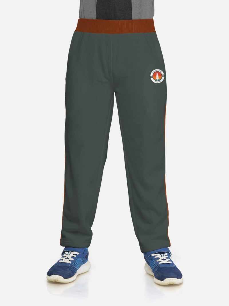 HELLCAT Boys Mid Rise Regular Fit Blended Cotton Stylish Track Pants - Pack of 3-Black/Grey_28(7-8Y) - Image 5