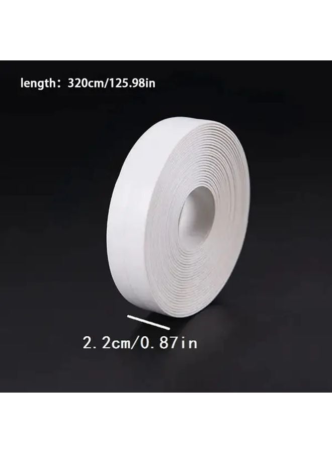 Black PVC Self Adhesive Waterproof Sealing Tape 2 2cm x 320cm For Bathroom Kitchen - Image 4