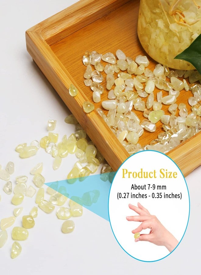 QICQDRAM Polished Gem Stones Rocks Crystals 0.9 Lb/405g Tumbled Stones Citrine Crystal Chips Bulk for Healing Crystals & Fish Tank Rocks Gravel, Vase Filler, Plants Decor - Image 2