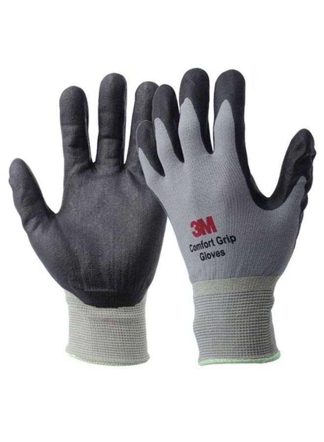 Y&D Pair Of Comfort Grip Working Gloves Grey/Black XL  - Image 1