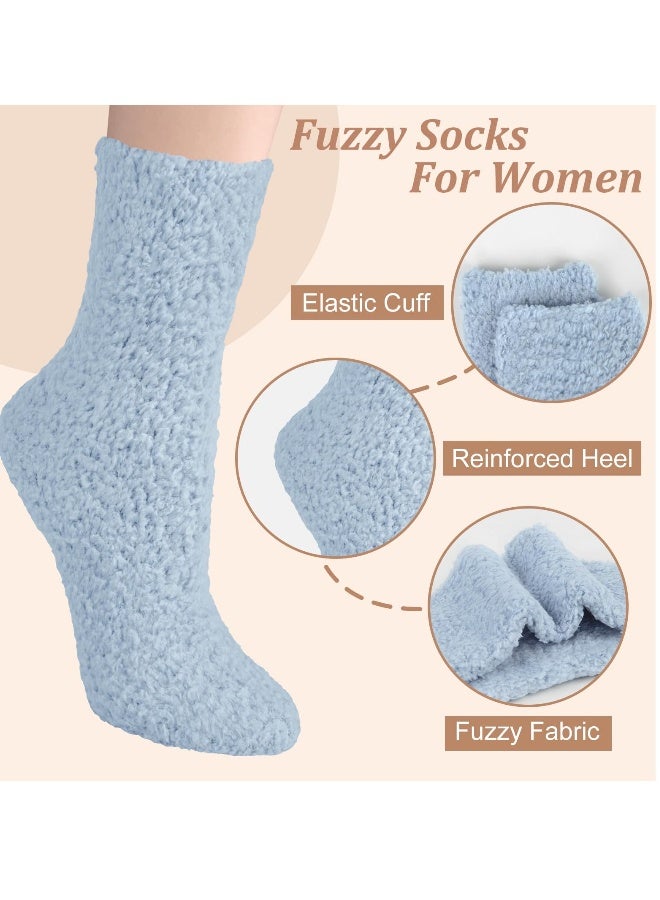 Thick Wool Socks for Womens, Size 35-45 (5-10), Warm Winter Soft Thermal Socks, Cozy Winter Socks for Women Gifts (5 Pairs) - Image 3