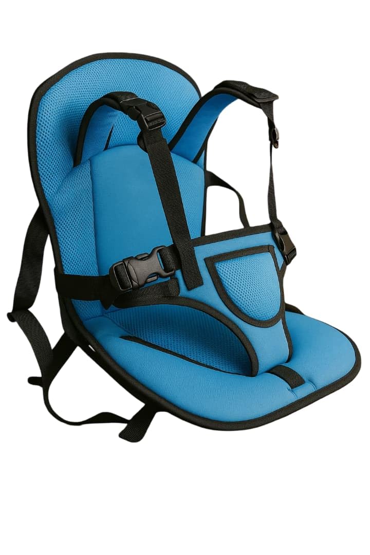 Ecurfu Baby Safety Mat Toddler Chairs Thicken Cover Children Portable Sitting Cushion Kids Booster Protection Mat | Baby Car Cushion Seat with Safety Belt - Image 1