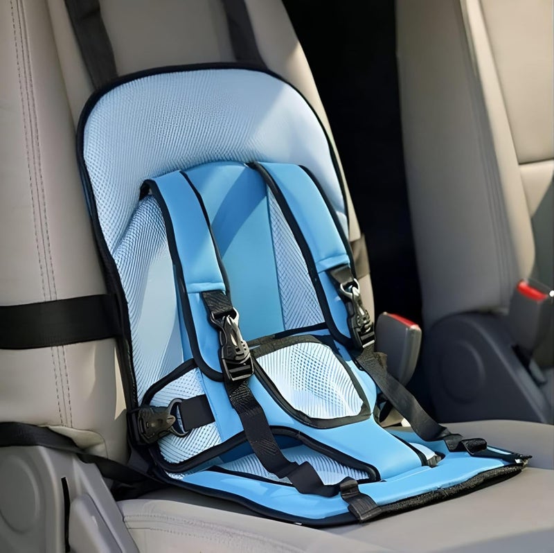 Ecurfu Baby Safety Mat Toddler Chairs Thicken Cover Children Portable Sitting Cushion Kids Booster Protection Mat | Baby Car Cushion Seat with Safety Belt - Image 4