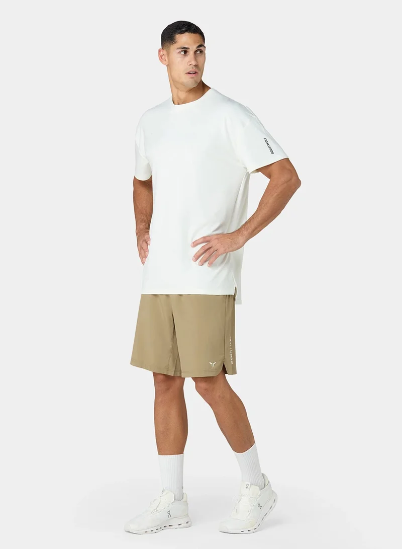 Squatwolf Pearl White Oversized Foundation T-Shirt for Men | Best Price UAE
