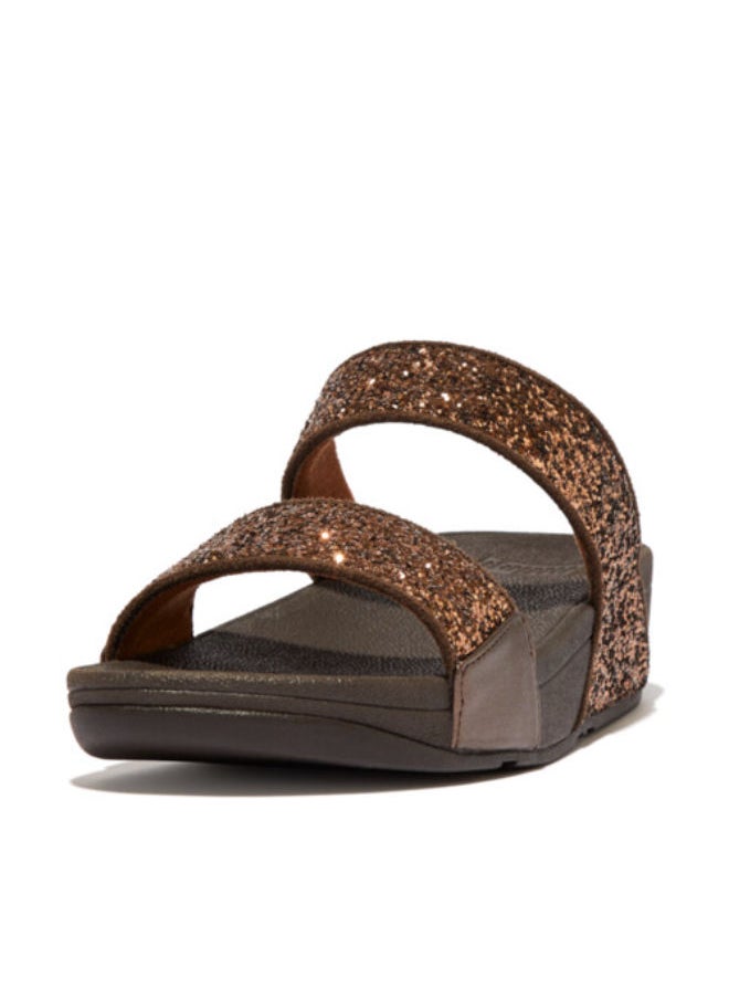 FitFlop Fitflop Ladies Lulu Glitter Slides - ET3-806  Chocolate 36  - Image 1