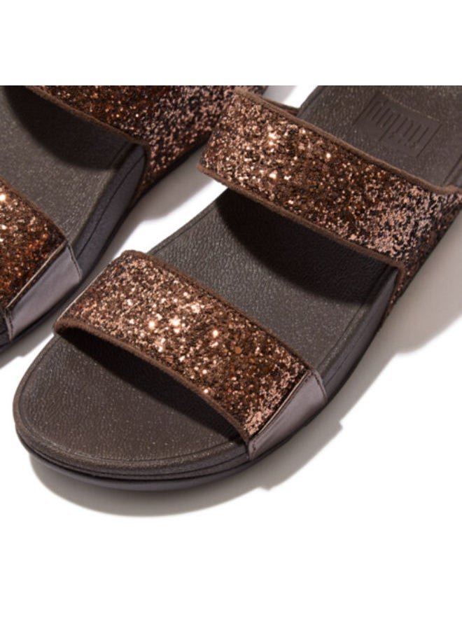 FitFlop Fitflop Ladies Lulu Glitter Slides - ET3-806  Chocolate 36  - Image 4