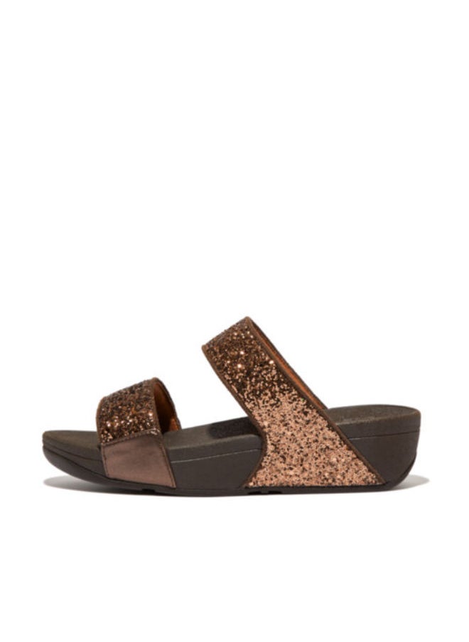 FitFlop Fitflop Ladies Lulu Glitter Slides - ET3-806  Chocolate 36  - Image 2