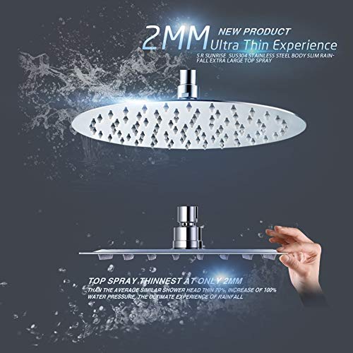 ALTON SS-304 Grade Stainless Steel Metal Silicone Polished Finish Overhead Shower (Silver, 6 inch) - Image 5