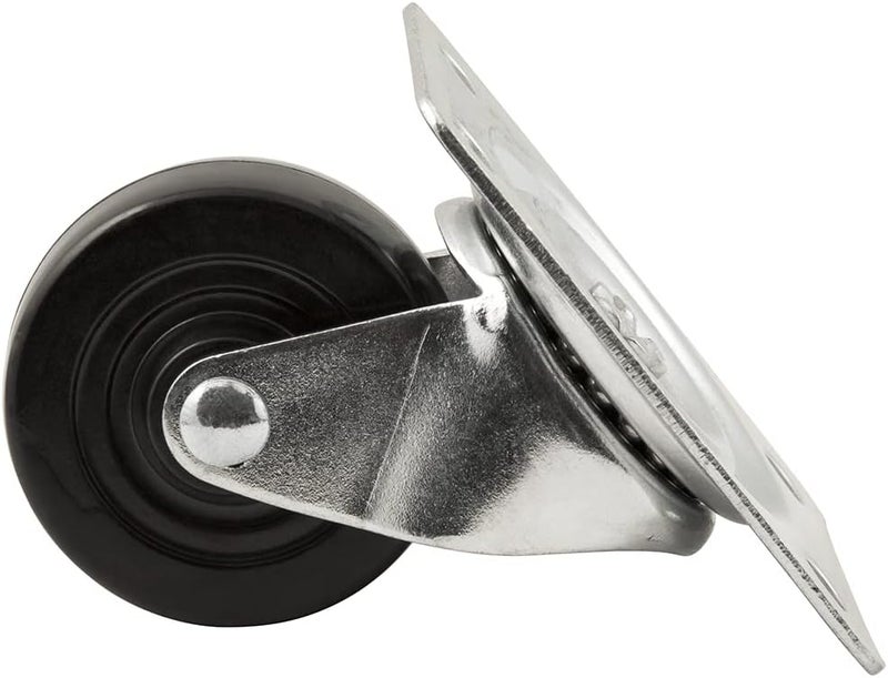 SoftTouch Titan 2 12 HeavyDuty Solid Rubber Swivel Plate Caster Wheel 175lb Capacity Black - Image 5