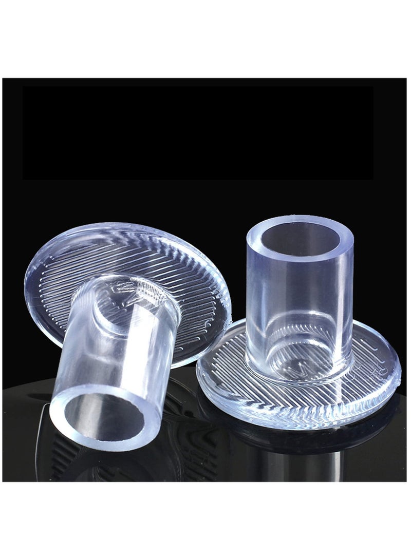 SOLARAE High Heel Protectors, 12 Pairs 3 Sizes Heel Stoppers Heel Caps Covers for Grass Gravel Wetlands Outdoor Events S/M/L (6 Pairs Clear + 6 Pairs Black, Each Color Have 3 Size) - Image 3