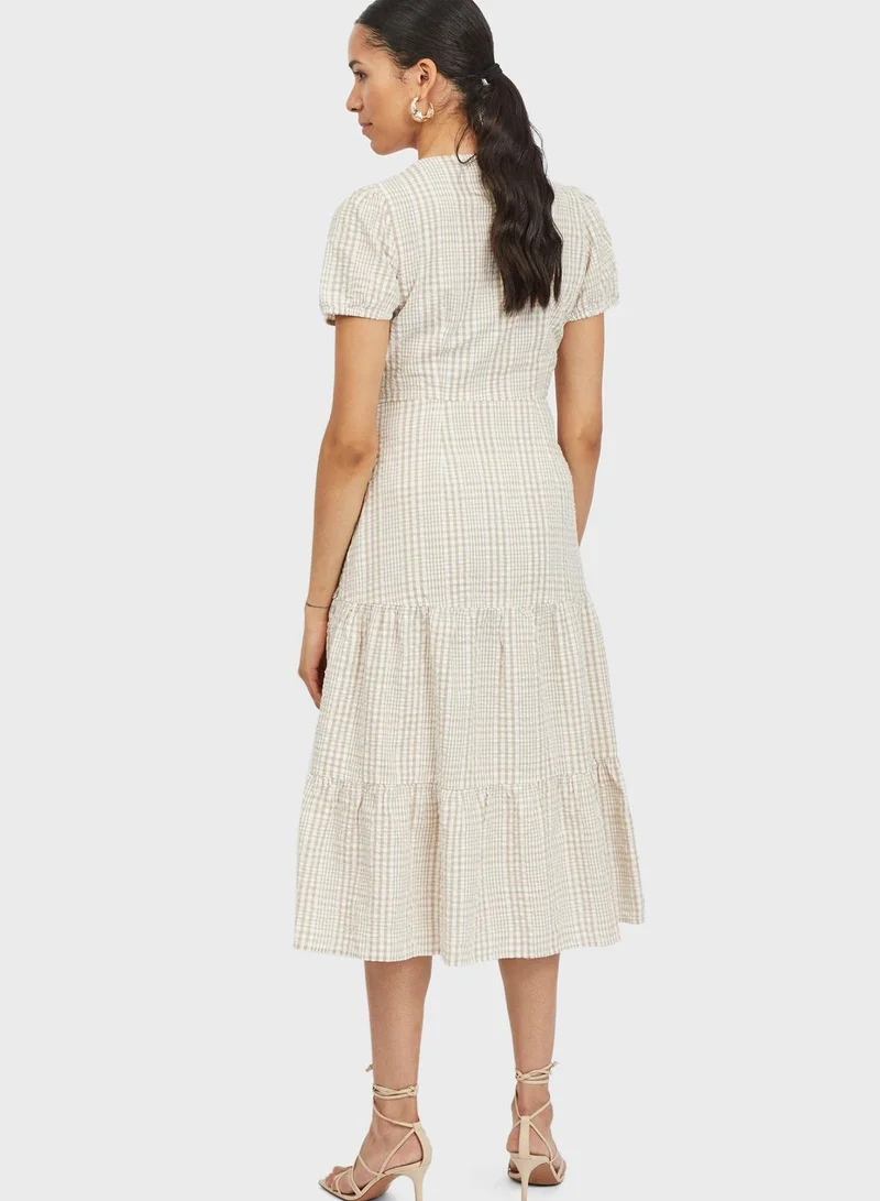 Vila Side Tie Wrap Dress