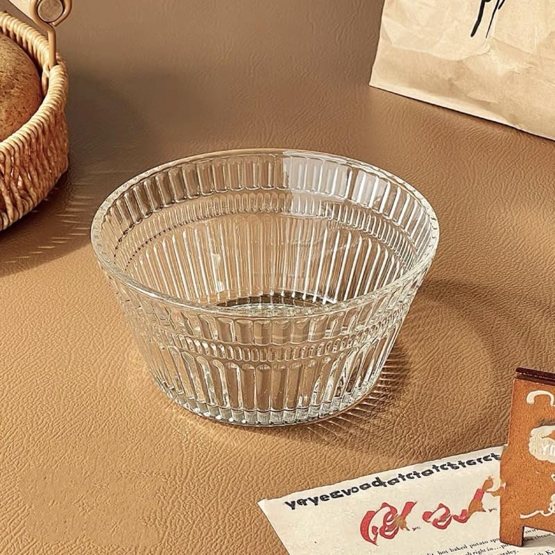 Nagpew 12 Pack Small Glass Bowls Set, 12 Oz Fluted Prep Dessert Bowls for Kitchen, Stackable Snack Serving Bowls Side Dishes for Ice Cream, Dipping, Yogurt, Cereal, Candy - Image 4