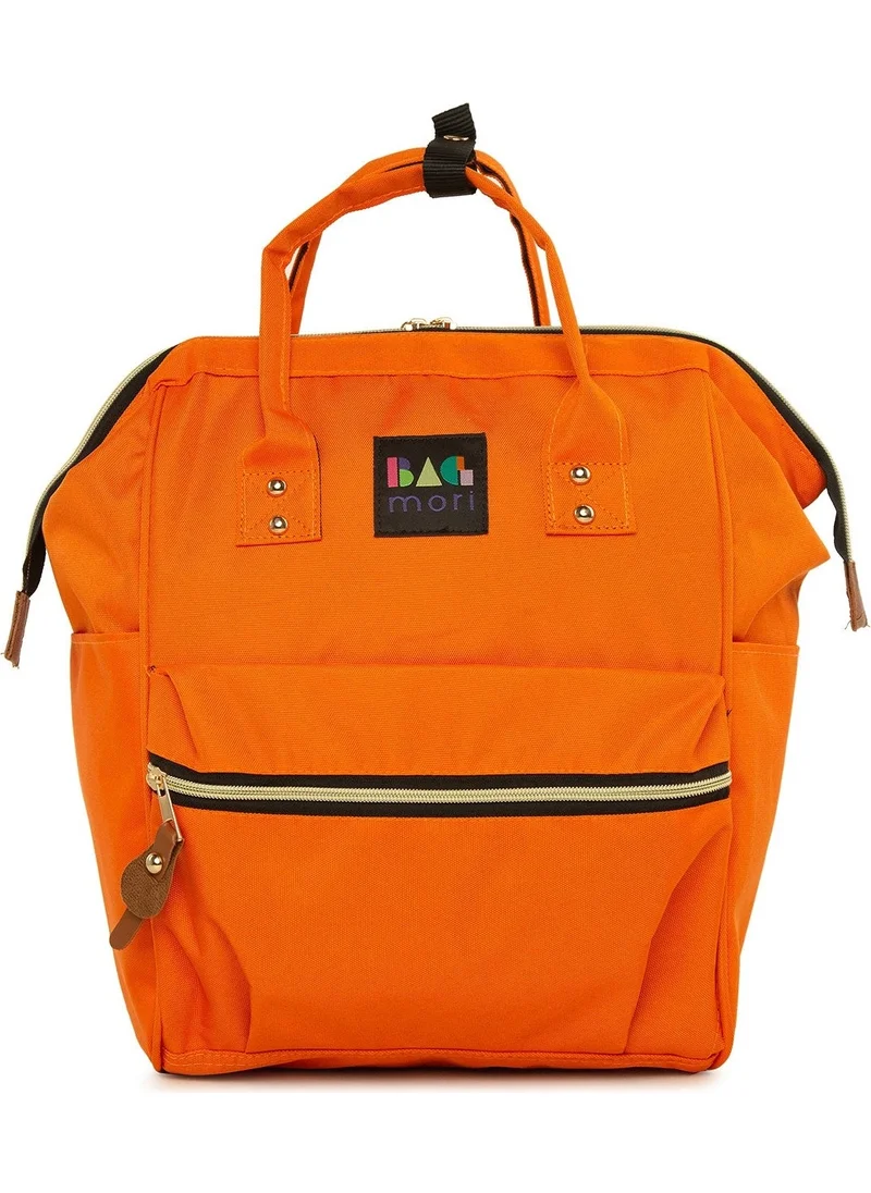 باجموري Orange Metal Brim Backpack