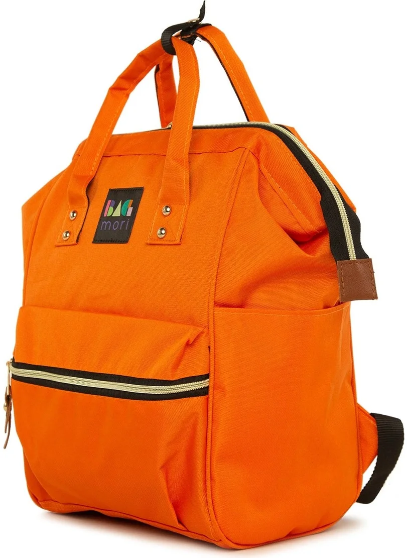 باجموري Orange Metal Brim Backpack