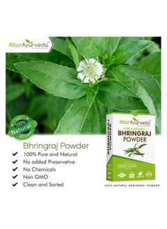 ATTAR AYURVEDA ATTAR AYURVEDA Natural Bhringraj Powder for Hair Growth (100g)  - Image 2