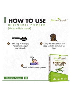 ATTAR AYURVEDA ATTAR AYURVEDA Natural Bhringraj Powder for Hair Growth (100g)  - Image 5