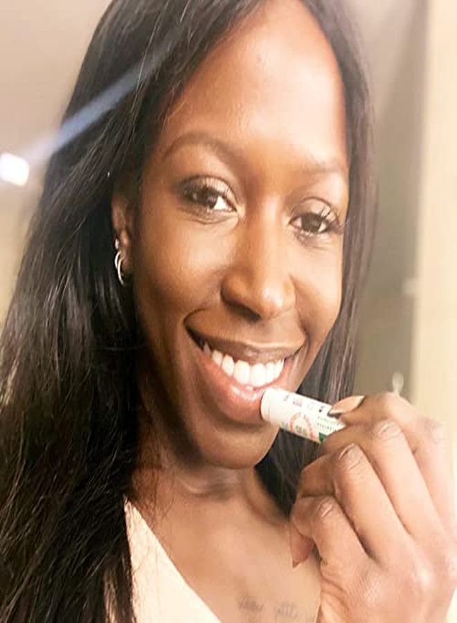 Gold 100% Organic Lip Balm With Baobab Soothe And Moisturize Dry Cracked And Chapped Lips 100% Plasticfree Plant Pod Packaging (6 Tubes)