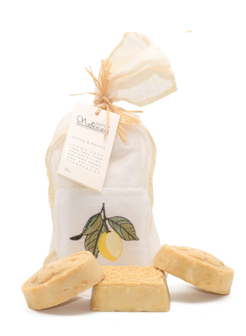 نيفيرتاري صابون زيت الزيتون وقشر الليمون من نفرتاري - 3 قطع