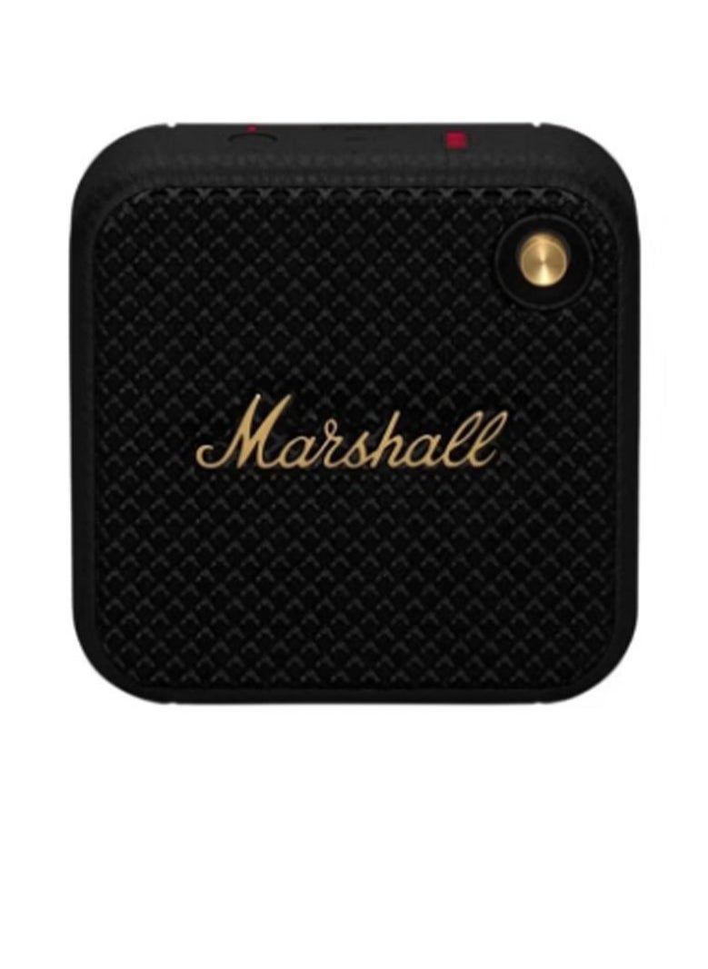 Willen Bluetooth Speaker, Wireless, 15+ Hours Playtime, Water-Resistent, Quick Charge, Stackable - Brass And Black - pzsku/ZAC77FA4F379252DE46A9Z/45/_/1734194292/00ad7c2d-0845-486f-9310-33b02f031a52
