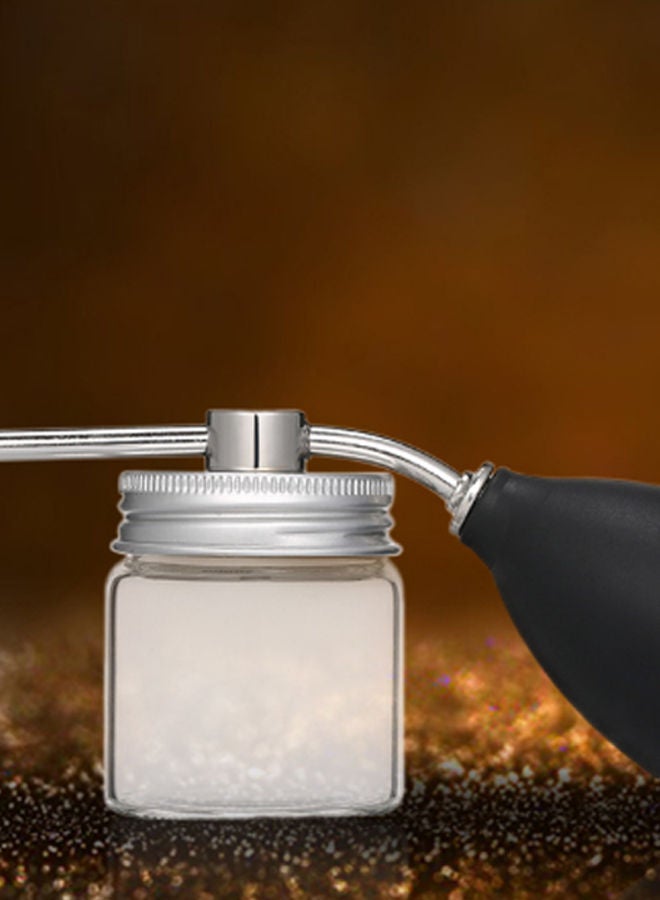 NIBEMINENT Hair Building Fiber Applicator Spray Nozzle Pump Clear/Black/Silver - Image 2