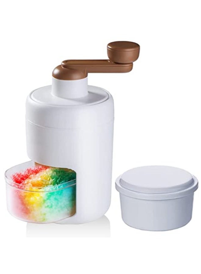 Goodern Shaved Ice Machine Snow Cone Machine,Manual Portable Ice Crusher with Free Ice Cube Trays Slushie Machine Hand Crank Ice Crusher Shaved Ice Machine Ice Blender for Drinks Ice Cream Snowcone  - Image 1
