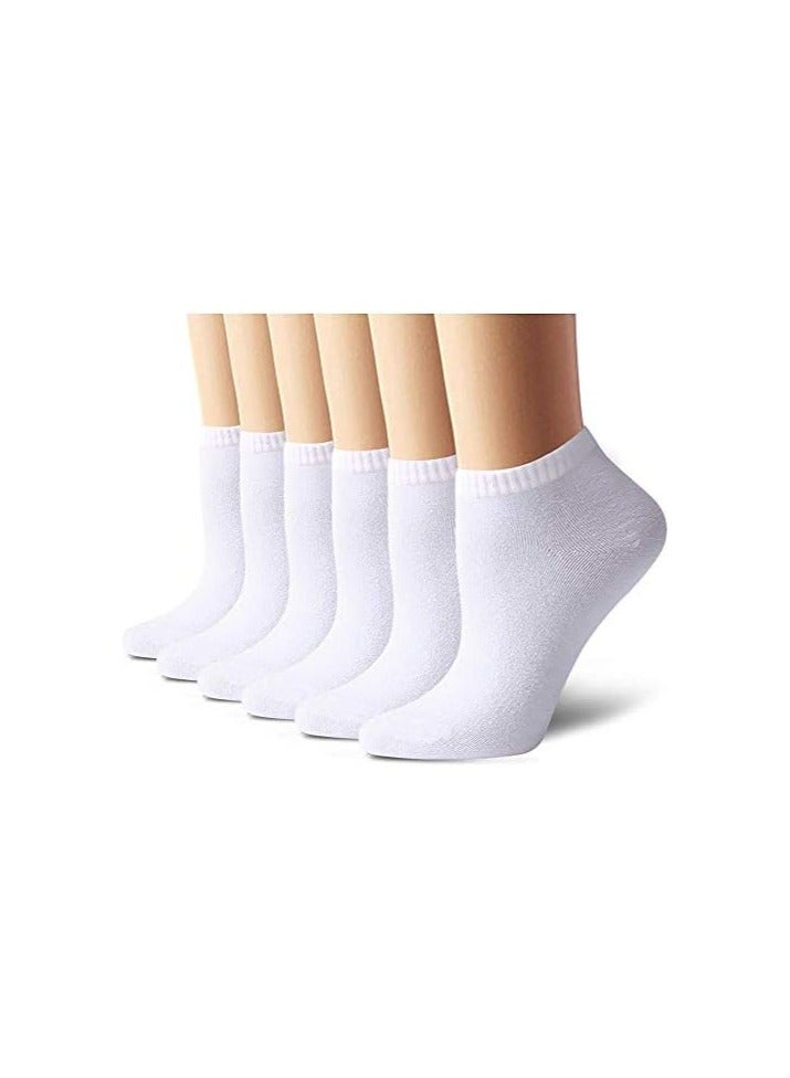 12-pair short socks set. white